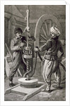 The Petroleum Wells at Baku on the Caspian: Boring a Petroleum Oil Well by English School