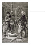 The Petroleum Wells at Baku on the Caspian: Boring a Petroleum Oil Well by English School