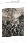 The Rent War in Ireland: Burning the Houses of Evicted Tenants at Glenbeigh, County Derry by Amedee Forestier