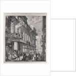 Burning of the Opera Comique in Paris, Scene in the Rue de Marivaux: Firemen Saving People at the Windows by English School