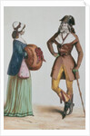 `Incroyable et Merveilleuse', c.1775 by French School