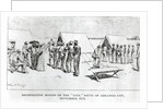 Registration Booths on the 'Line', South of Arkansas City, September 15th 1893 by Charles D. Graves