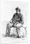 Drummer Boy Taking a Rest During the Civil War by Edwin Austin Forbes