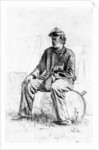 Drummer Boy Taking a Rest During the Civil War by Edwin Austin Forbes