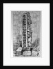 Representation of Mayan Hieroglyphics on a Stele by English School