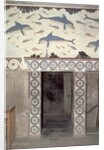 The Dolphin Frescoes in the Queen's Bathroom, Palace of Minos, Knossos, Crete, 1600-1400 BC by Minoan Minoan