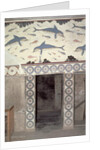The Dolphin Frescoes in the Queen's Bathroom, Palace of Minos, Knossos, Crete, 1600-1400 BC by Minoan Minoan