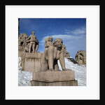 Motherhood, or Woman with Two Children riding on her Back by Gustav Vigeland