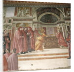 The Angel appearing to St. Zacharias in the Temple, 1485-90 by Davide & Domenico (1449-94) Ghirlandaio