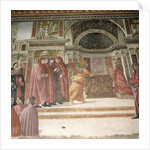 The Angel appearing to St. Zacharias in the Temple, 1485-90 by Davide & Domenico (1449-94) Ghirlandaio