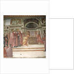 The Angel appearing to St. Zacharias in the Temple, 1485-90 by Davide & Domenico (1449-94) Ghirlandaio