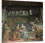 The Birth of the Virgin, 1485-90 by Davide & Domenico (1449-94) Ghirlandaio