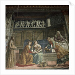 The Birth of the Virgin, 1485-90 by Davide & Domenico (1449-94) Ghirlandaio