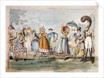Monstrosities of 1818 by George Cruikshank