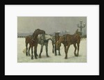 Cab Horses on the Seine by Cecil Brown