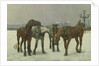 Cab Horses on the Seine by Cecil Brown