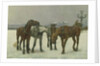 Cab Horses on the Seine by Cecil Brown