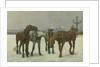 Cab Horses on the Seine by Cecil Brown