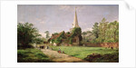 Stoke Poges Church by Jasper Francis Cropsey