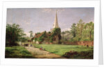 Stoke Poges Church by Jasper Francis Cropsey