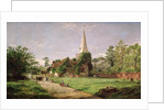 Stoke Poges Church by Jasper Francis Cropsey
