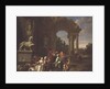 A Hunting party in classical ruins by Peter Jacob Horemans