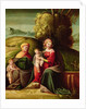The Virgin and Child with St. Elizabeth and St. John in a landscape by Battista Dossi