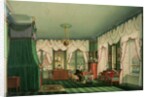 The Bedroom of Elizabeth of Bavaria, Schloss Tegernsee. c.1840 by Franz Xavier Nachtmann