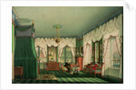 The Bedroom of Elizabeth of Bavaria, Schloss Tegernsee. c.1840 by Franz Xavier Nachtmann