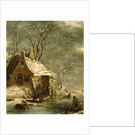 Amsterdam, winter scene, 17th century by Jan Beerstraten
