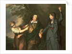 David Garrick between the Muses of Tragedy and Comedy, 1760-61 by Joshua (after) Reynolds