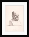 Portrait of Socrates engraved by B.Barloccini, 1849 by C.C Perkins