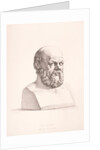 Portrait of Socrates engraved by B.Barloccini, 1849 by C.C Perkins