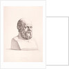 Portrait of Socrates engraved by B.Barloccini, 1849 by C.C Perkins