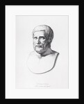 Portrait of Pythagoras engraved by B.Barloccini, 1849 by C.C (after) Perkins