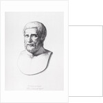 Portrait of Pythagoras engraved by B.Barloccini, 1849 by C.C (after) Perkins