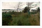 Gathering Firewood by the shore of a lake, 1885 by Alexander Mann