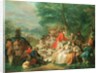 La Chasse, 18th century by Charles-Amedee-Philippe van Loo