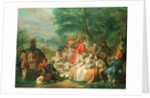 La Chasse, 18th century by Charles-Amedee-Philippe van Loo