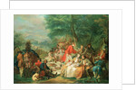 La Chasse, 18th century by Charles-Amedee-Philippe van Loo
