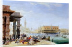 The Doge's Palace from Santa Maria della Salute, 19th century by Edward Pritchett