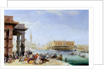 The Doge's Palace from Santa Maria della Salute, 19th century by Edward Pritchett