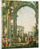 Classical ruins, 18th century by Giovanni Paolo Pannini or Panini