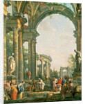 Classical ruins, 18th century by Giovanni Paolo Pannini or Panini