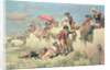 Waiting for the Blessing outside Rome, 19th century by Keeley Halswelle