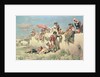 Waiting for the Blessing outside Rome, 19th century by Keeley Halswelle