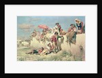 Waiting for the Blessing outside Rome, 19th century by Keeley Halswelle