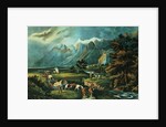 The Rocky Mountains: Emigrants Crossing the Plains, 1866 by N. and Ives J.M. Currier