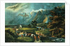 The Rocky Mountains: Emigrants Crossing the Plains, 1866 by N. and Ives J.M. Currier