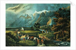 The Rocky Mountains: Emigrants Crossing the Plains, 1866 by N. and Ives J.M. Currier